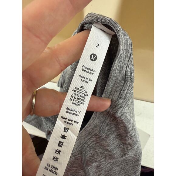Lululemon Swiftly Tech Long Sleeve 2.0 Race Grey Size 2 - Picture 5 of 6